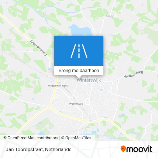 Jan Tooropstraat kaart