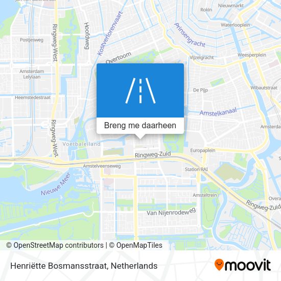 Henriëtte Bosmansstraat kaart