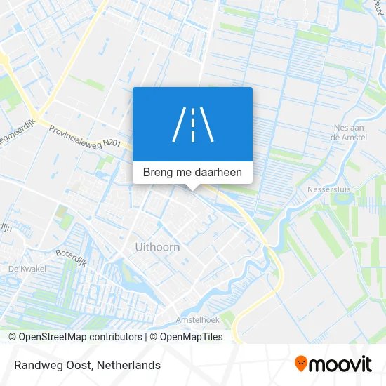 Randweg Oost kaart