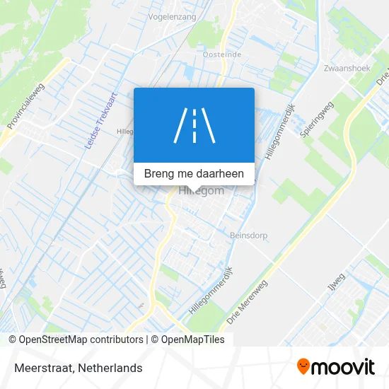 Meerstraat kaart