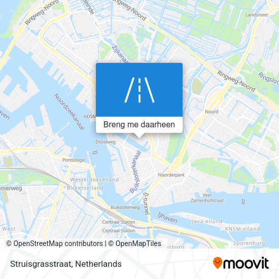 Struisgrasstraat kaart