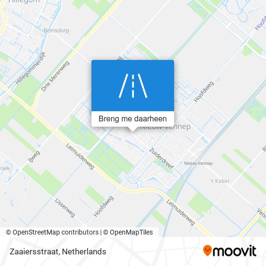 Zaaiersstraat kaart