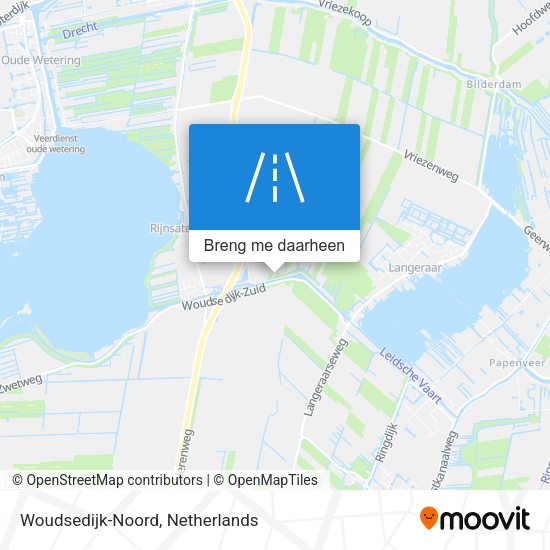 Woudsedijk-Noord kaart