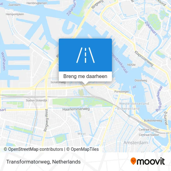 Transformatorweg kaart
