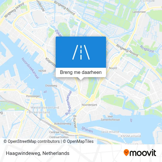 Haagwindeweg kaart