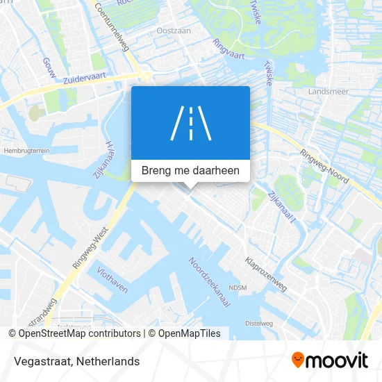 Vegastraat kaart