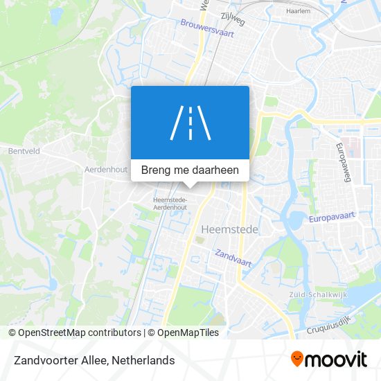 Zandvoorter Allee kaart