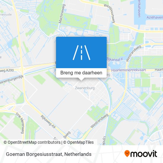 Goeman Borgesiusstraat kaart