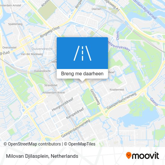Milovan Djilasplein kaart