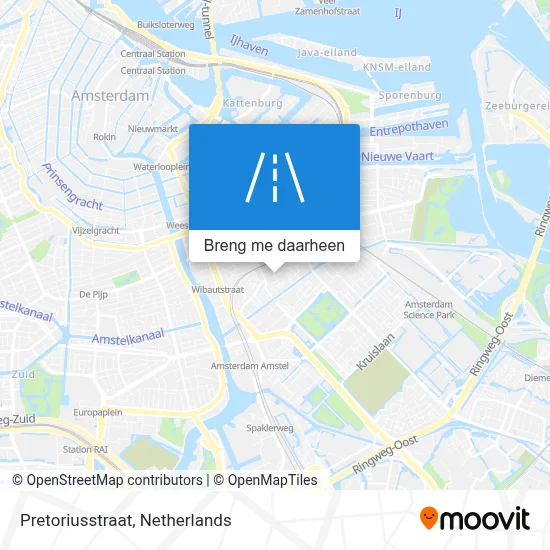 Pretoriusstraat kaart