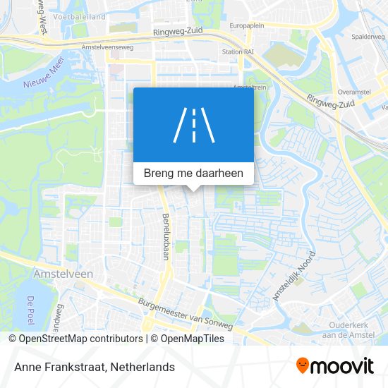 Anne Frankstraat kaart