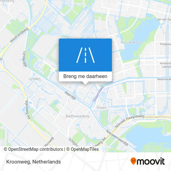 Kroonweg kaart