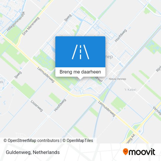 Guldenweg kaart