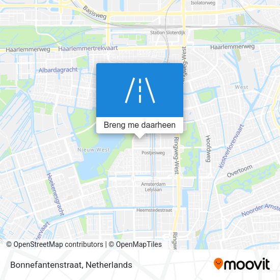 Bonnefantenstraat kaart