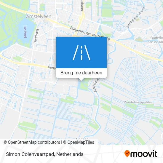 Simon Colenvaartpad kaart