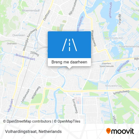 Volhardingstraat kaart
