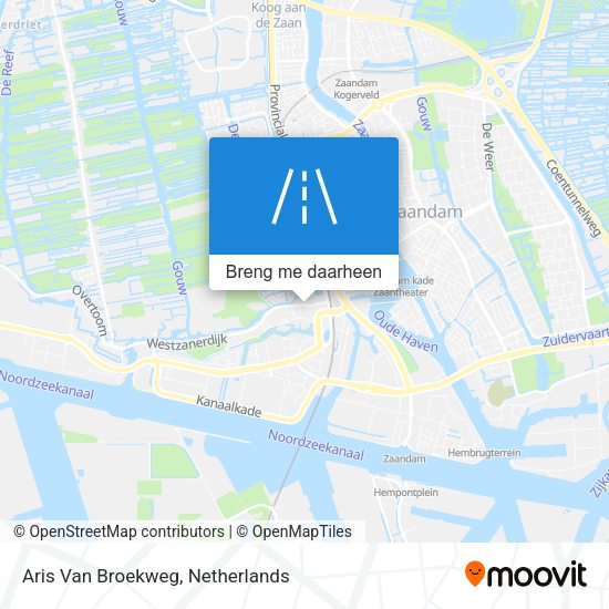 Aris Van Broekweg kaart