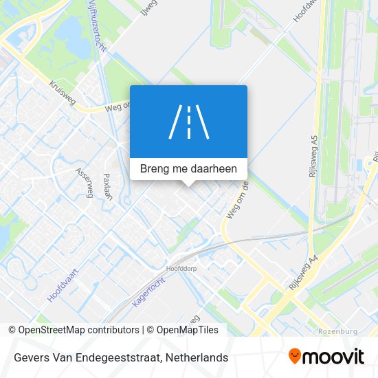 Gevers Van Endegeeststraat kaart