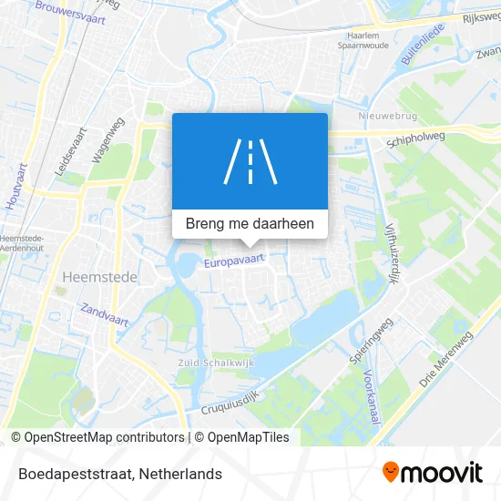 Boedapeststraat kaart