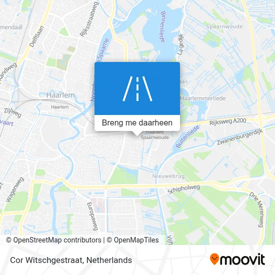 Cor Witschgestraat kaart