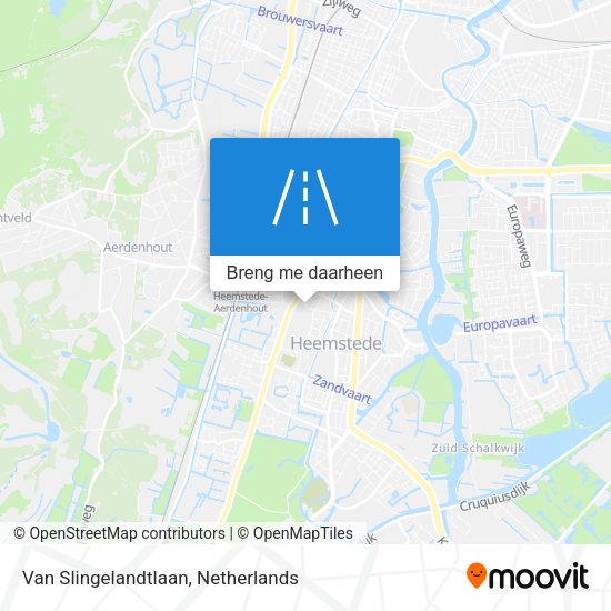 Van Slingelandtlaan kaart