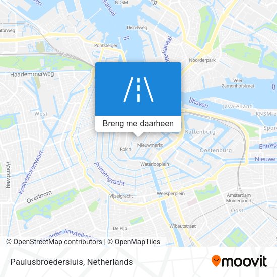 Paulusbroedersluis kaart