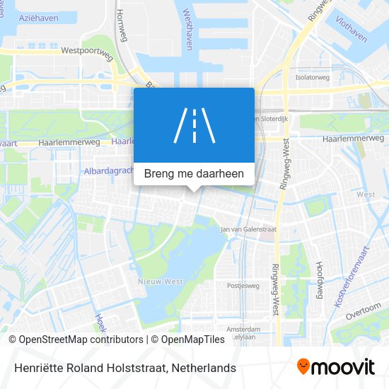Henriëtte Roland Holststraat kaart