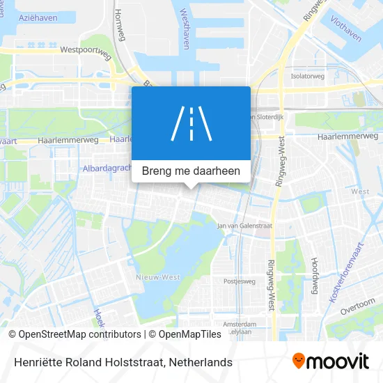 Henriëtte Roland Holststraat kaart