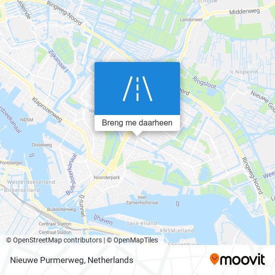 Nieuwe Purmerweg kaart