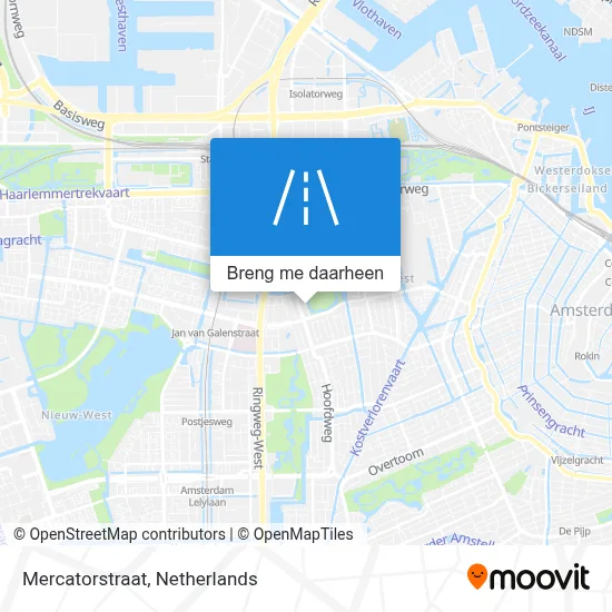 Mercatorstraat kaart
