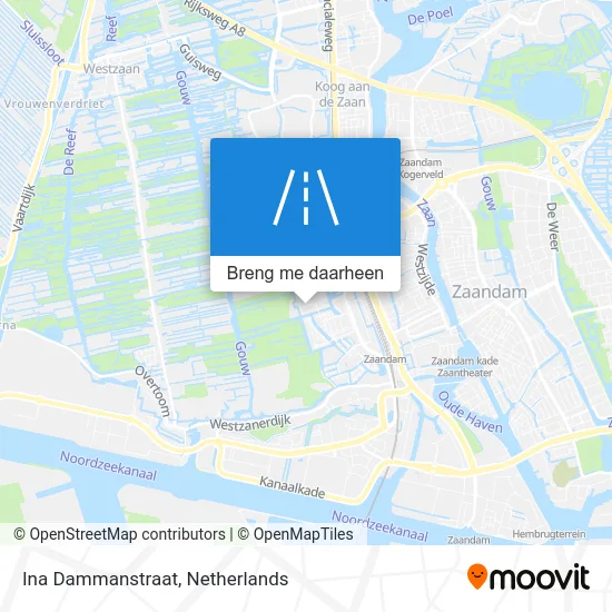 Ina Dammanstraat kaart