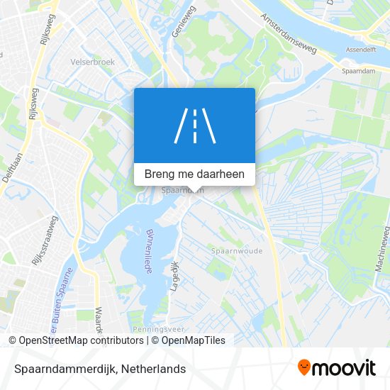 Spaarndammerdijk kaart