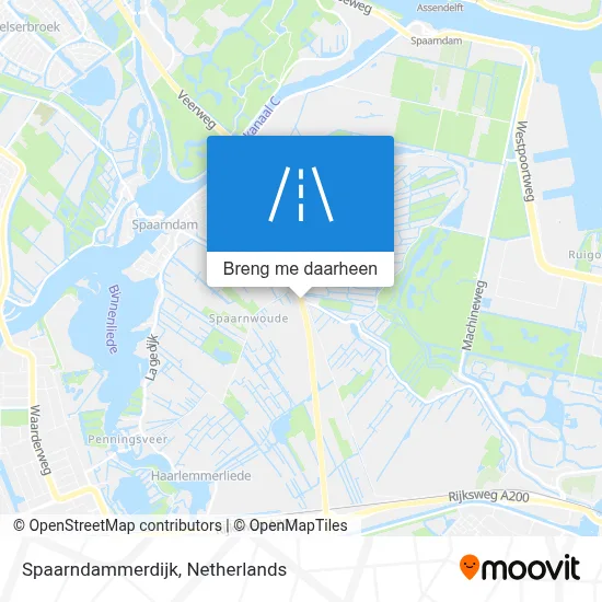 Spaarndammerdijk kaart