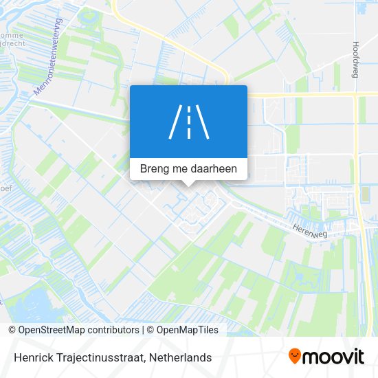 Henrick Trajectinusstraat kaart