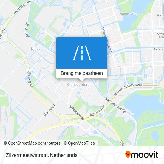 Zilvermeeuwstraat kaart