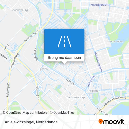 Anielewiczsingel kaart