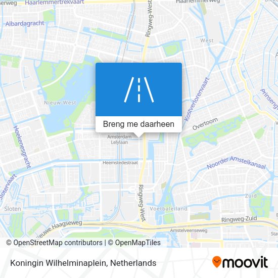 Koningin Wilhelminaplein kaart