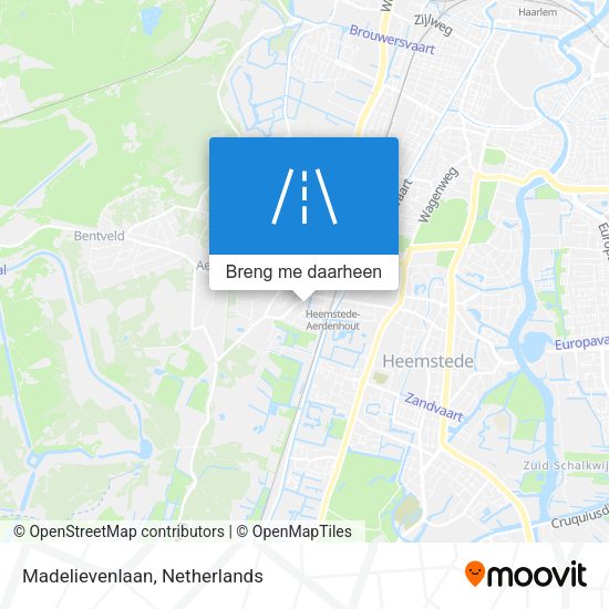 Madelievenlaan kaart