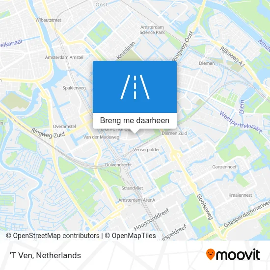 'T Ven kaart