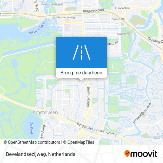 Bevelandsezijweg kaart