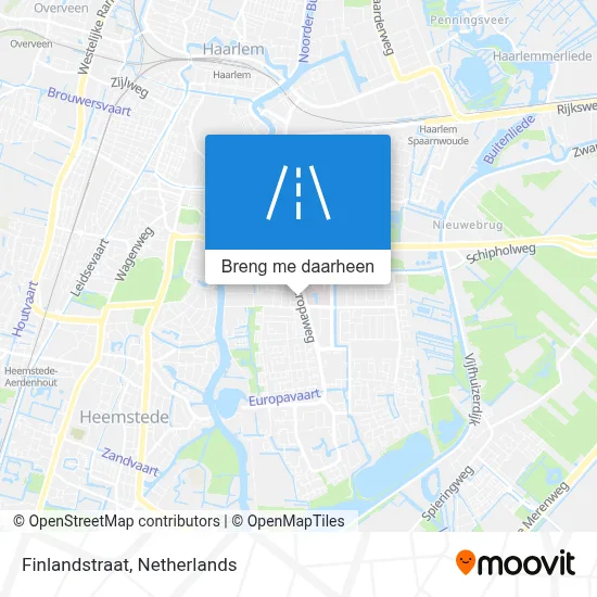 Finlandstraat kaart