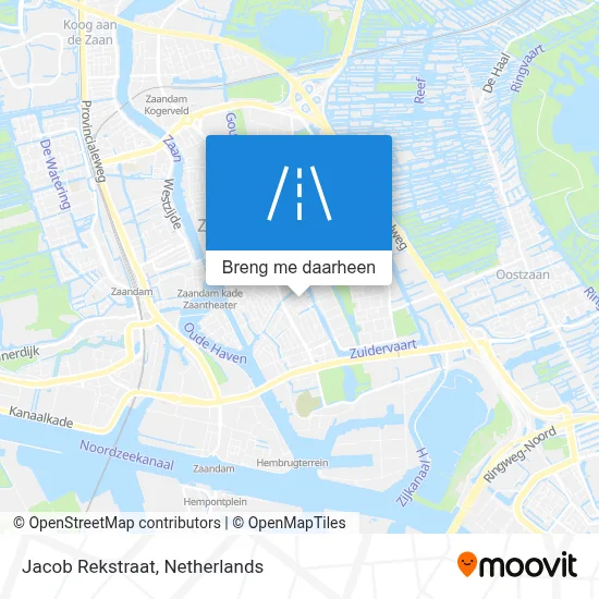 Jacob Rekstraat kaart