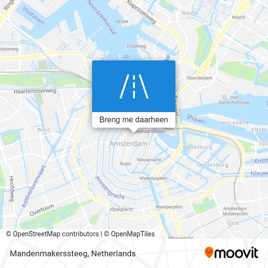 Mandenmakerssteeg kaart