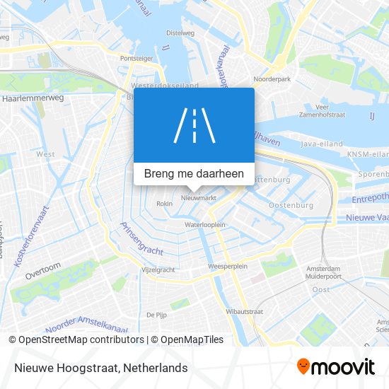 Nieuwe Hoogstraat kaart