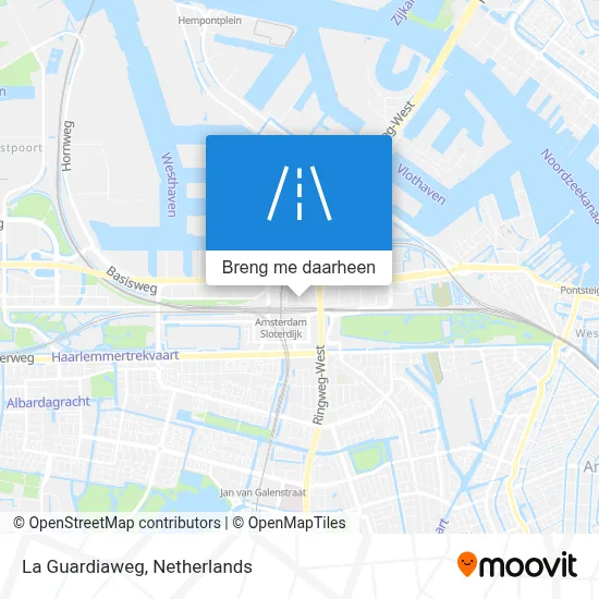 La Guardiaweg kaart