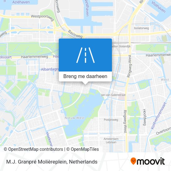 M.J. Granpré Molièreplein kaart