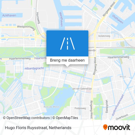 Hugo Floris Ruysstraat kaart