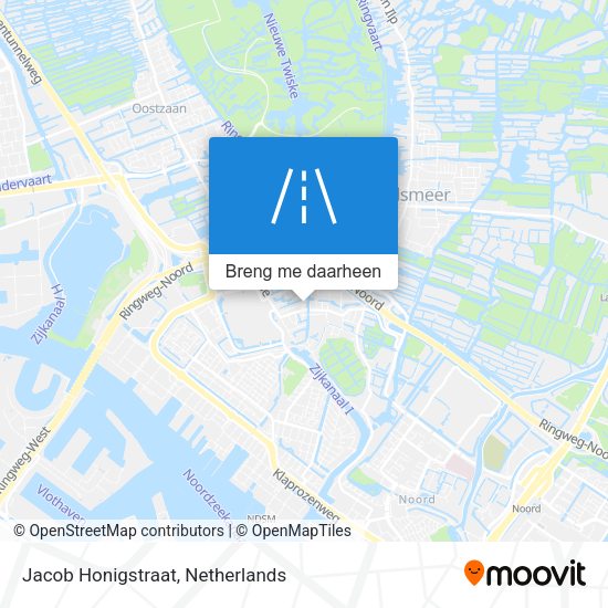 Jacob Honigstraat kaart