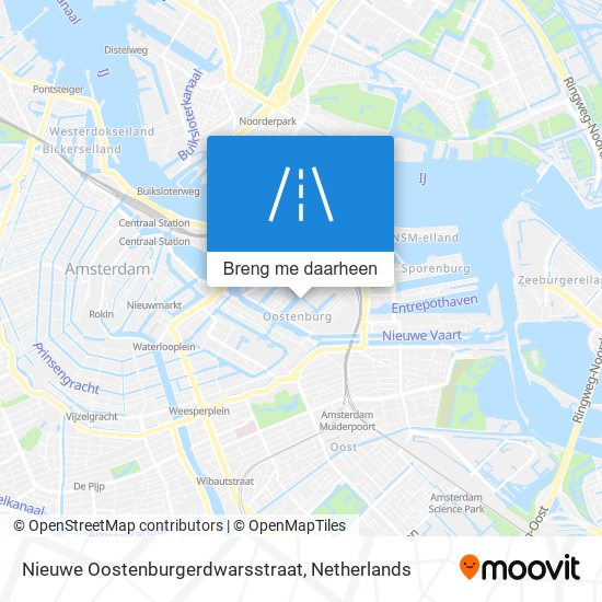 Nieuwe Oostenburgerdwarsstraat kaart