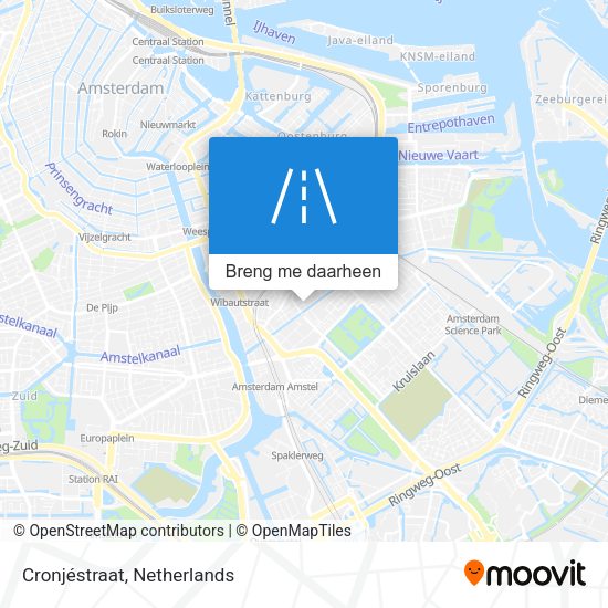Cronjéstraat kaart